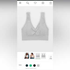 Aerie Seamless Cable Knit Padded Bralette